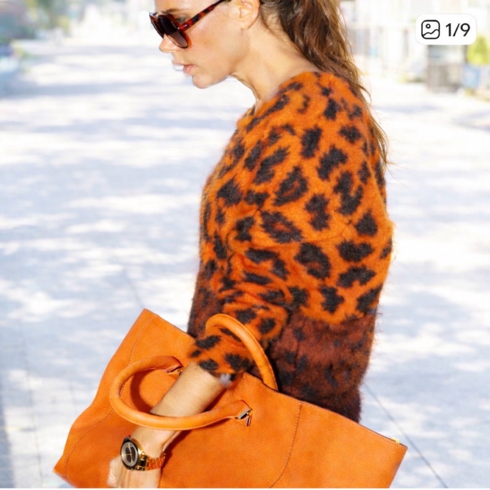 Victoria Beckham Liberty Tote in Orange. Authentic.